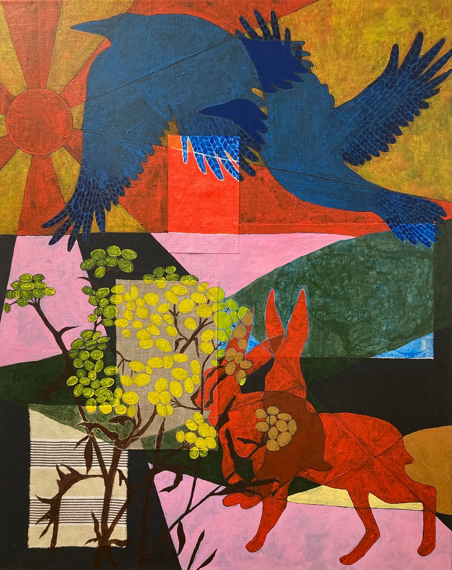 Åbne landskaber, 100 x 80 cm