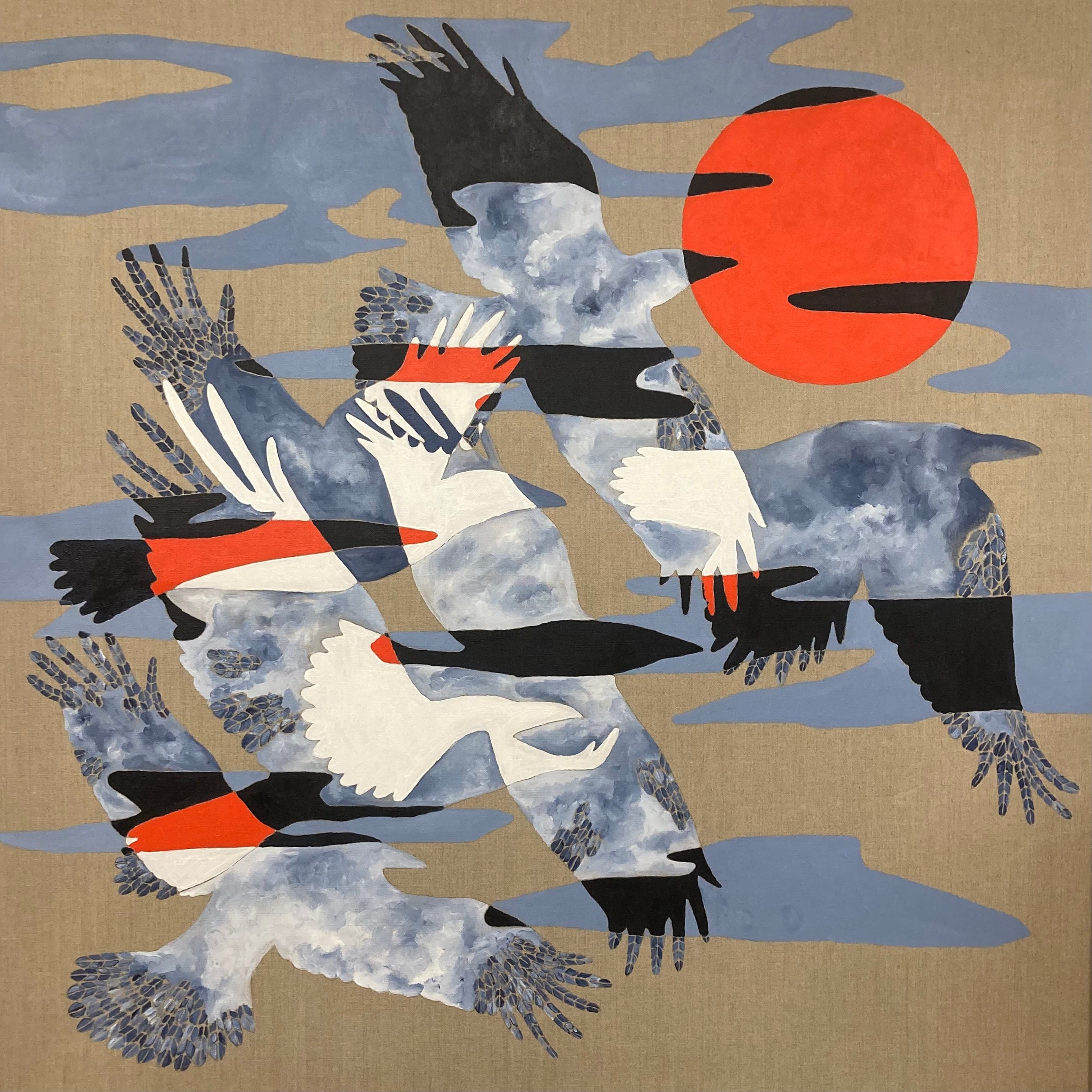 Åbne landskaber 2024, 140 x140 cm